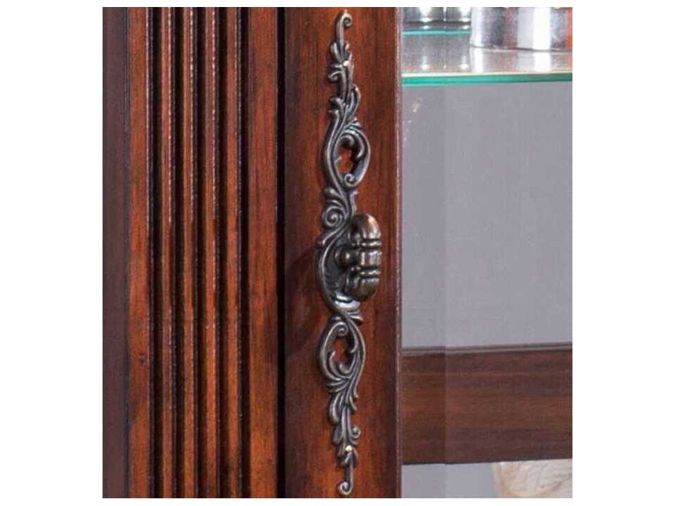 Acme Furniture Birch Wood Cherry Display Cabinet