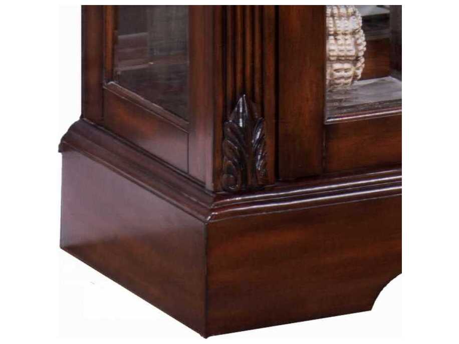 Acme Furniture Birch Wood Cherry Display Cabinet