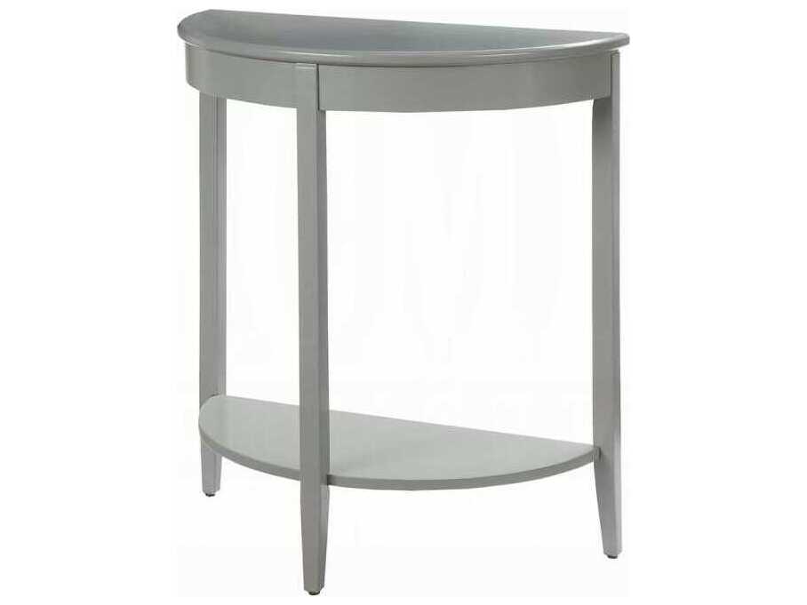 Acme Furniture Justino Demilune Wood Gray Console Table