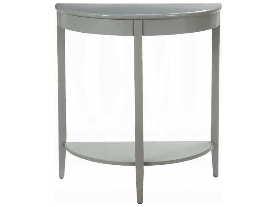 Acme Furniture Justino Demilune Wood Gray Console Table