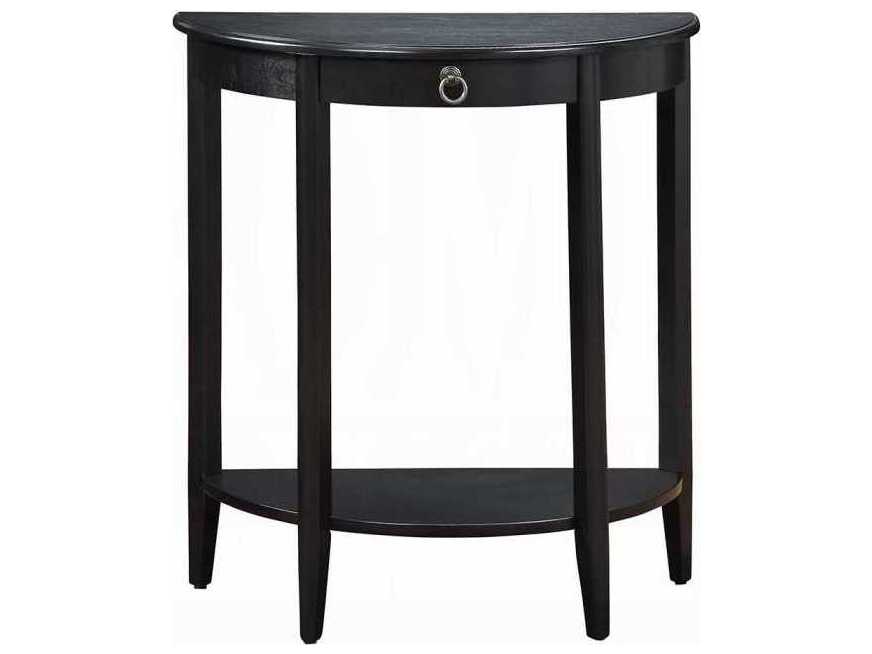 Acme Furniture Demilune Wood Black Console Table