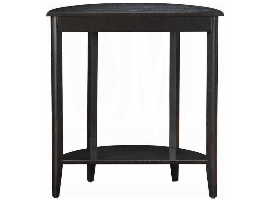 Acme Furniture Demilune Wood Black Console Table