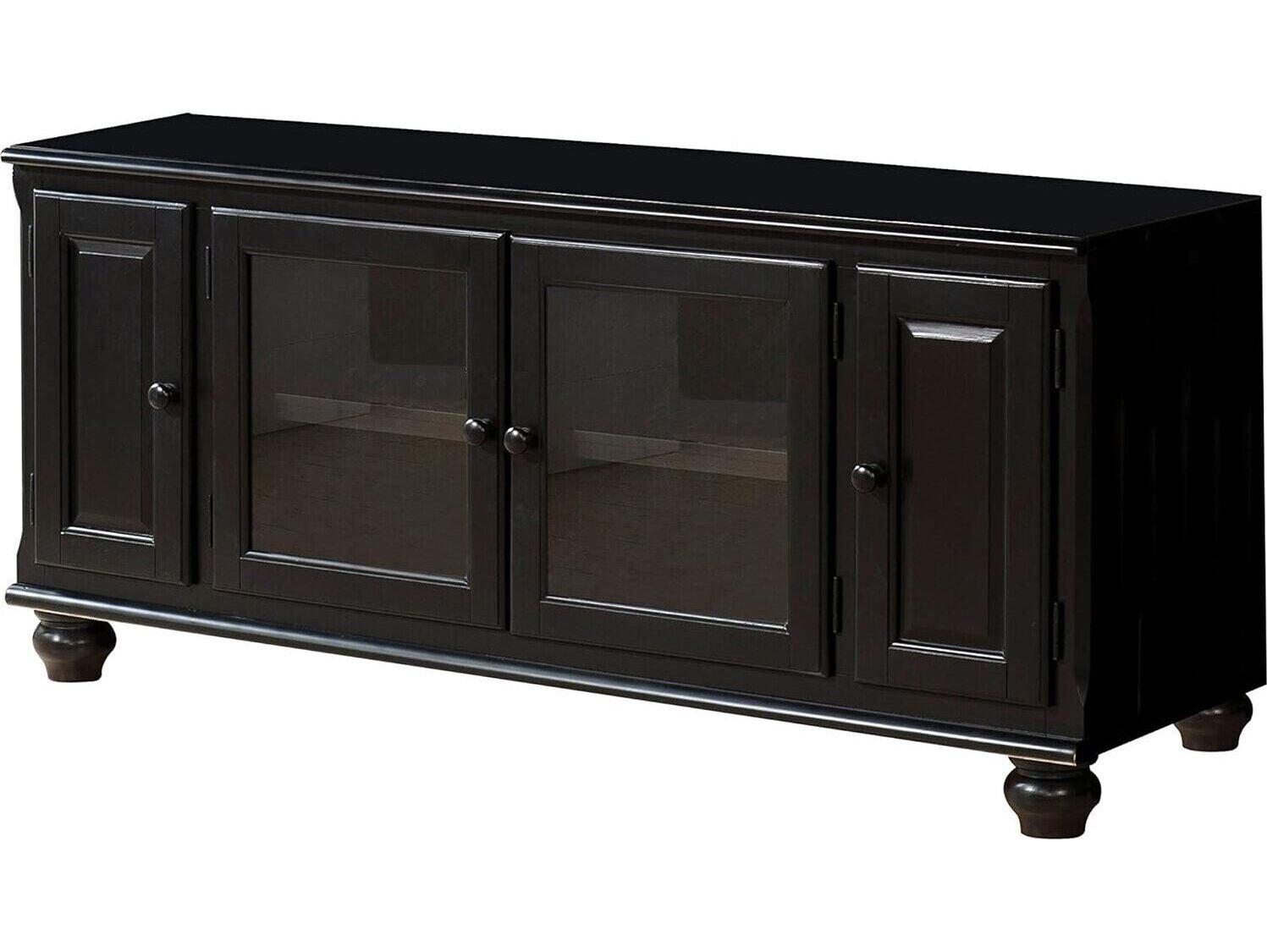 Acme Furniture Ferla 58" Poplar Wood Black Media Console