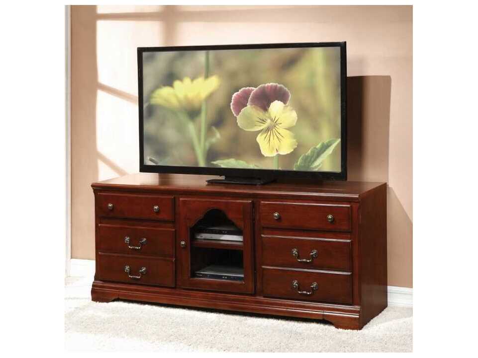 Acme Furniture Hercules 58" Poplar Wood Cherry Media Console