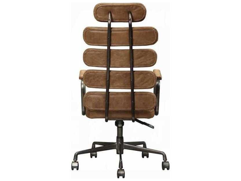 Acme Furniture Calan Leather Adjustable Swivel Computer Office Chair