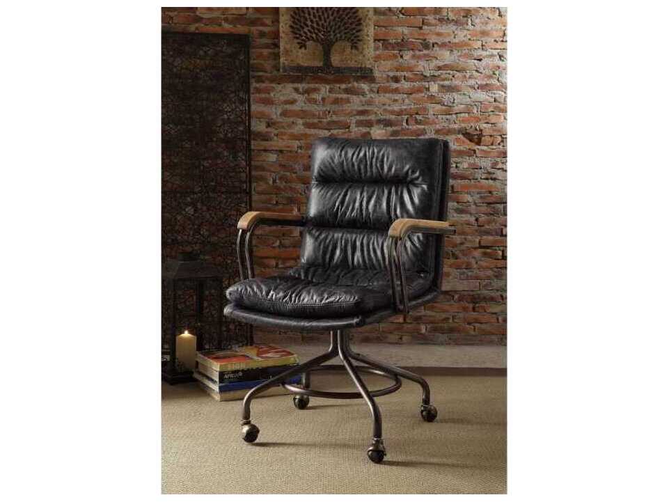 Acme Furniture Harith Leather Swivel Task Office Chair