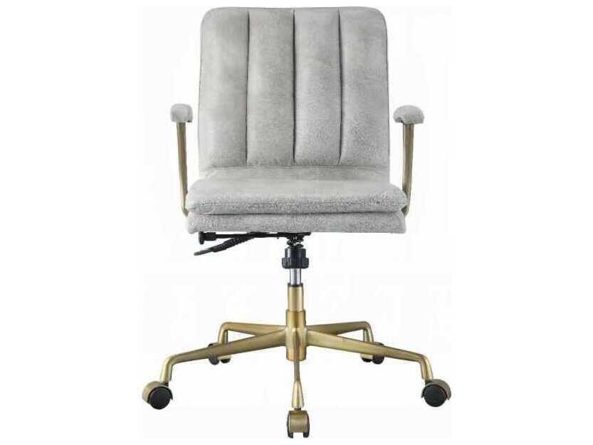 Acme Furniture Leather Adjustable Swivel Computer Office Chair
