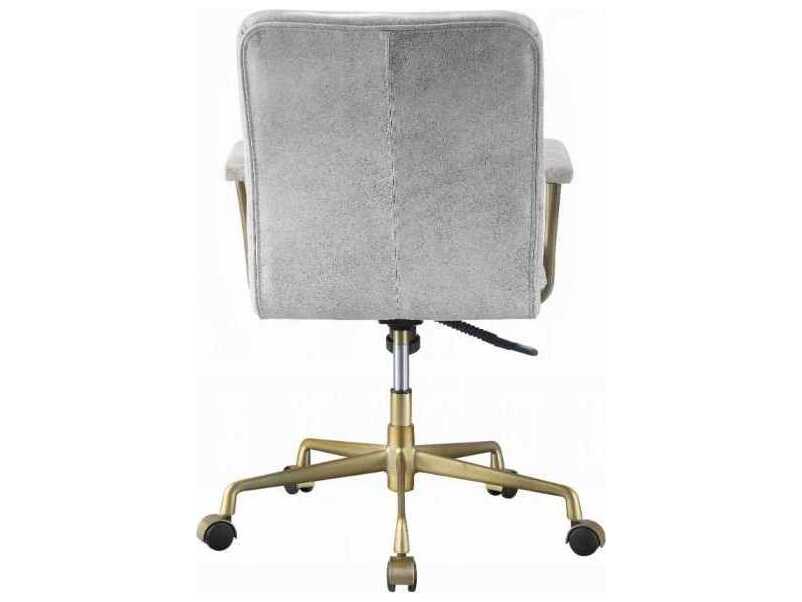 Acme Furniture Leather Adjustable Swivel Computer Office Chair