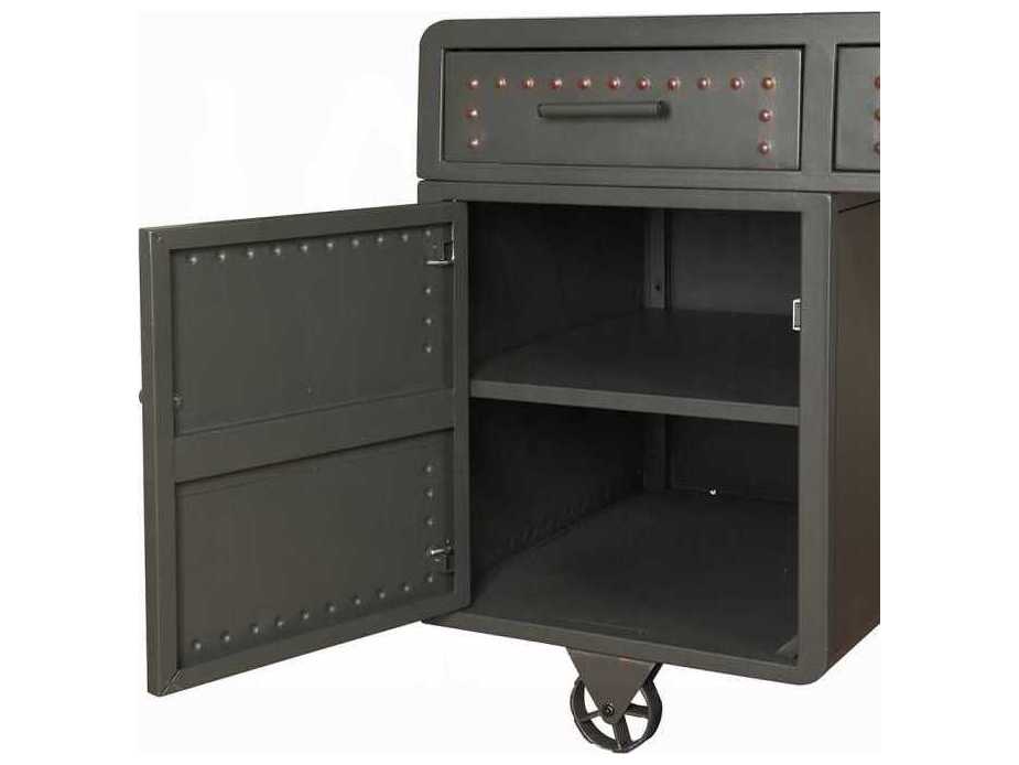 Acme Furniture Actaki Sandy Gray Executive Desk