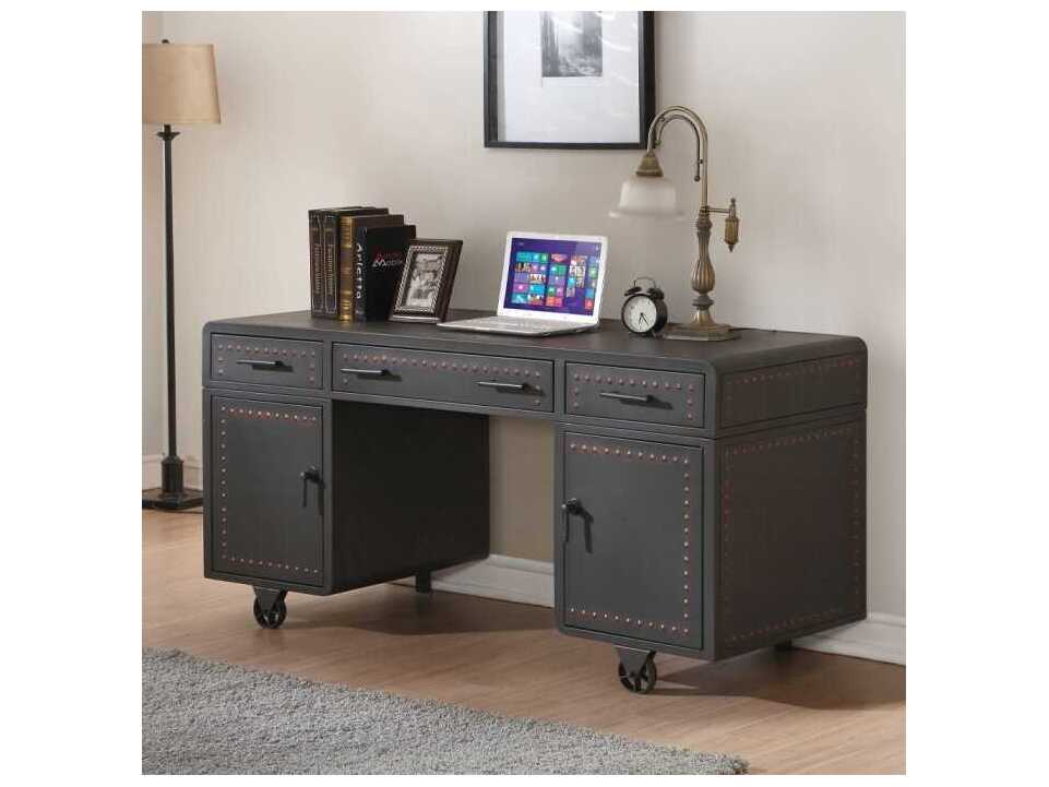 Acme Furniture Actaki Sandy Gray Executive Desk