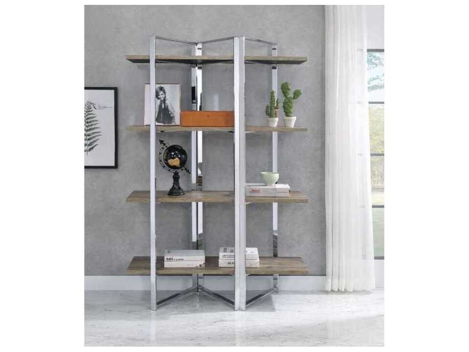 Acme Furniture Chrome Bookcase