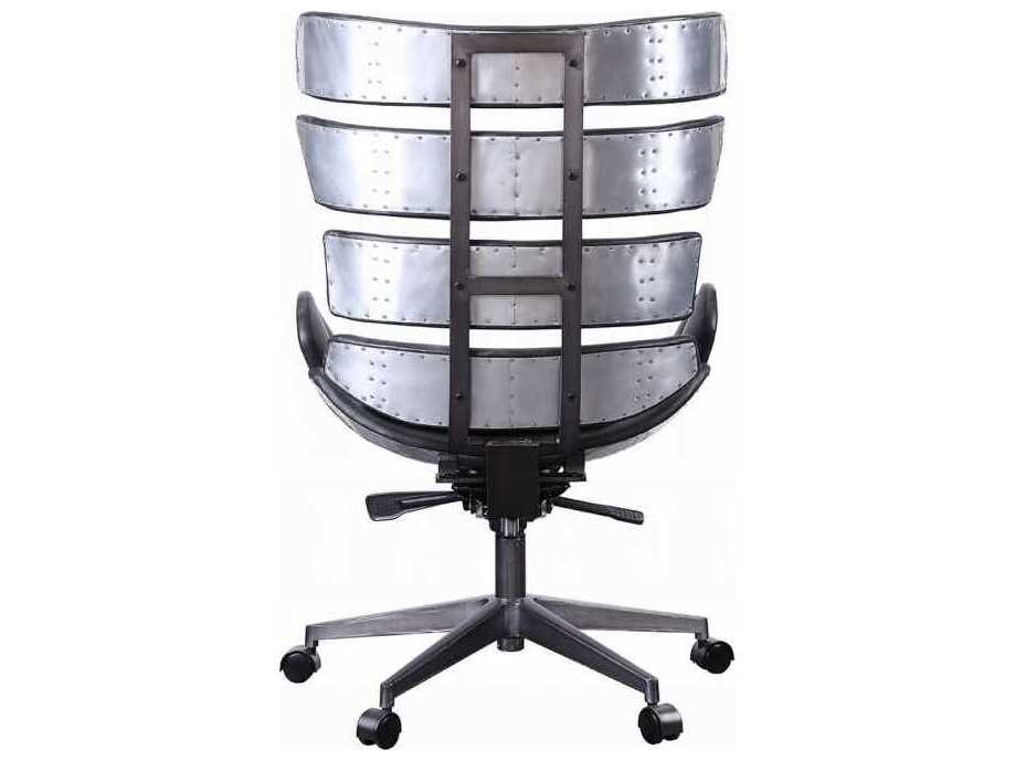 Acme Furniture Leather Adjustable Swivel Executive Desk Chair