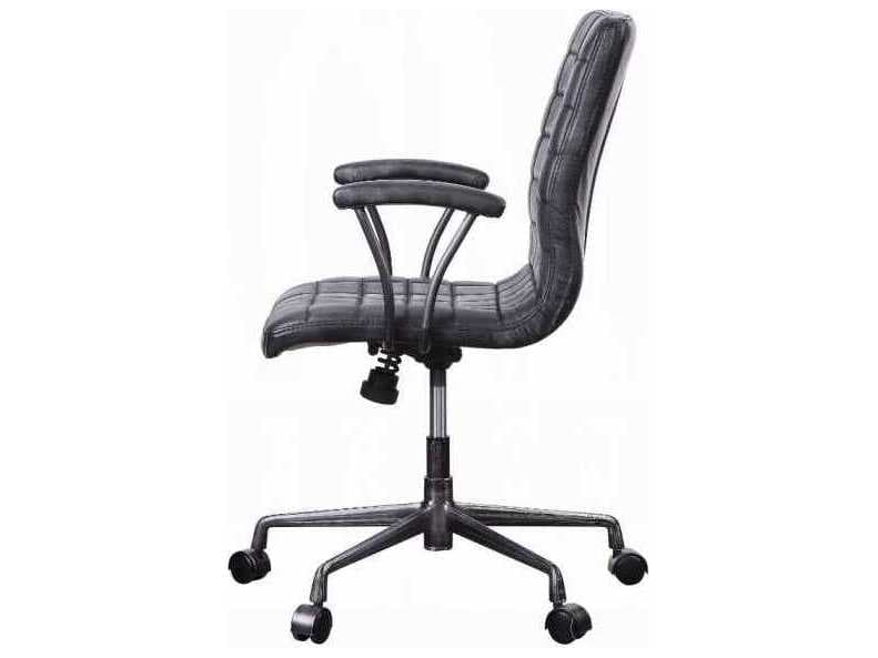 Acme Furniture Leather Adjustable Swivel Computer Office Chair