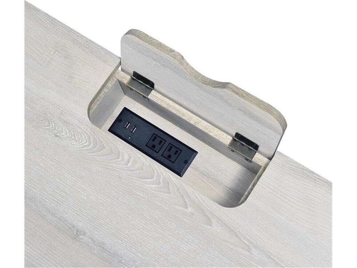 Acme Furniture Wendral Natural Black Writing Desk