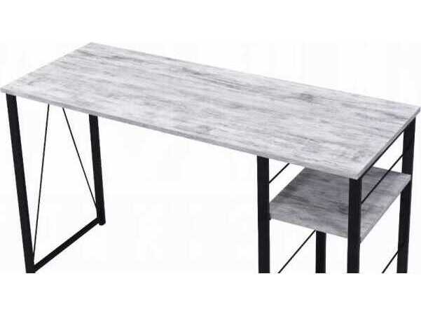 Acme Furniture Vadna Antique White Black Gray Writing Desk