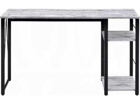 Acme Furniture Vadna Antique White Black Gray Writing Desk