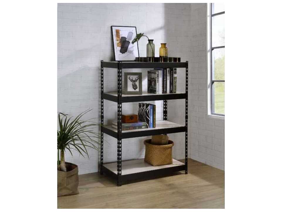 Acme Furniture Natural Black Bookcase