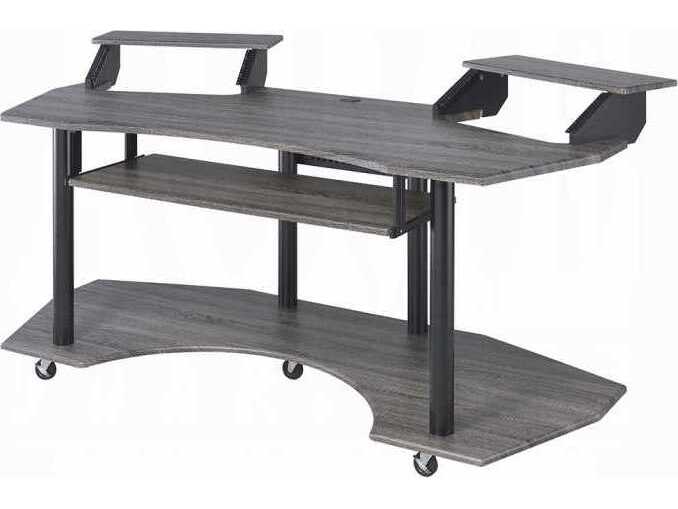 Acme Furniture Eleazar Black Oak Computer Desk