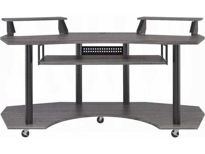 Acme Furniture Eleazar Black Oak Computer Desk