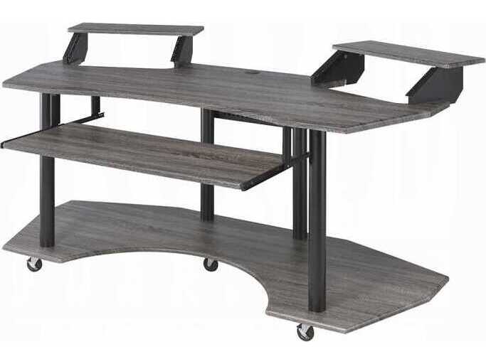 Acme Furniture Eleazar Black Oak Computer Desk