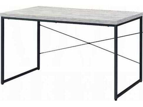 Acme Furniture Bob Antique White Black Writing Desk
