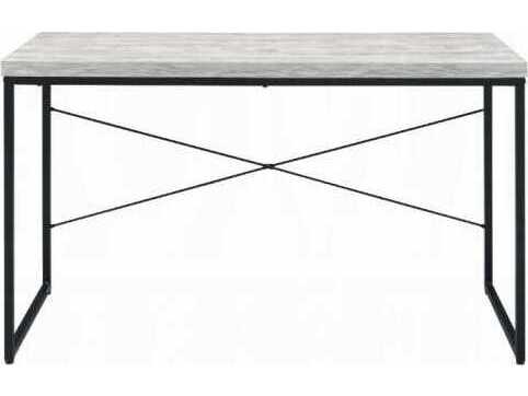 Acme Furniture Bob Antique White Black Writing Desk
