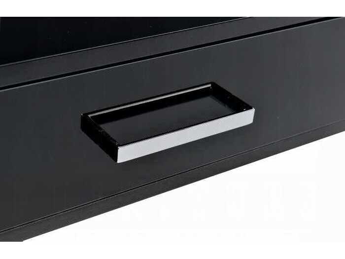 Acme Furniture Coleen Black High Gloss Chrome Writing Desk