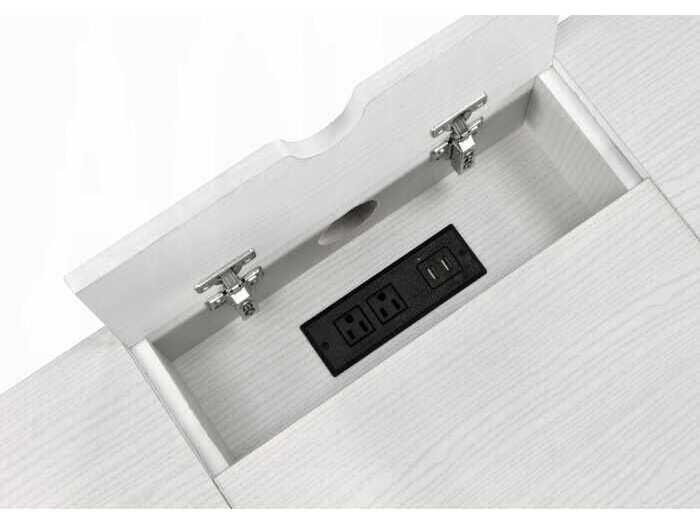 Acme Furniture Verster Natural Black White Writing Desk