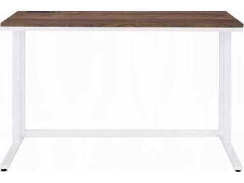 Acme Furniture Tyrese Walnut White Brown Writing Desk