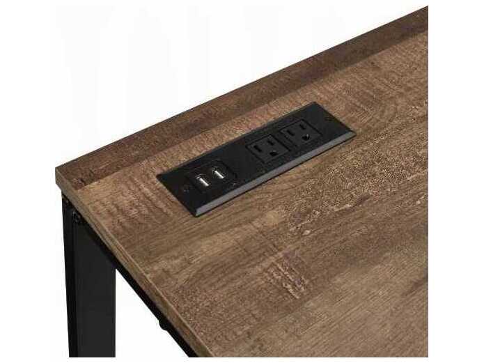 Acme Furniture Tyrese Walnut Black Brown Writing Desk