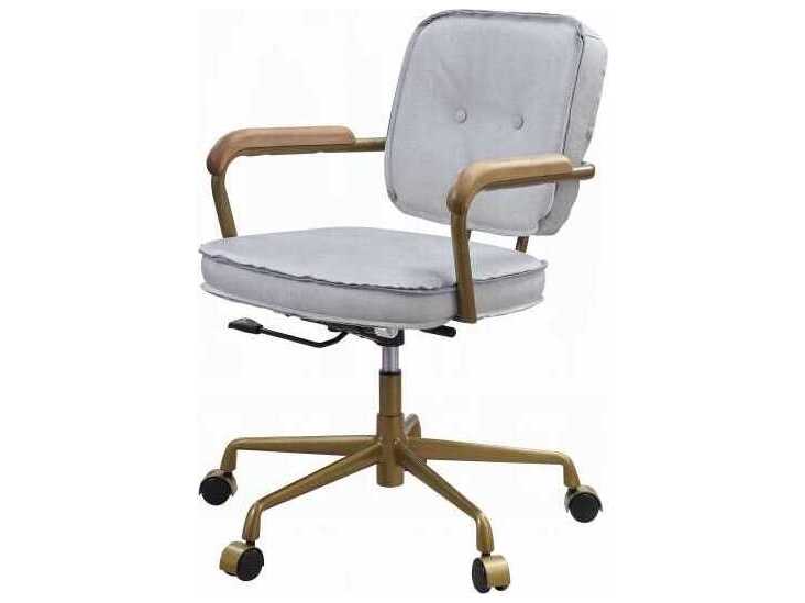 Acme Furniture Siecross Leather Adjustable Swivel Computer Office Chair