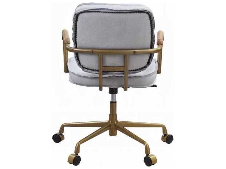 Acme Furniture Siecross Leather Adjustable Swivel Computer Office Chair