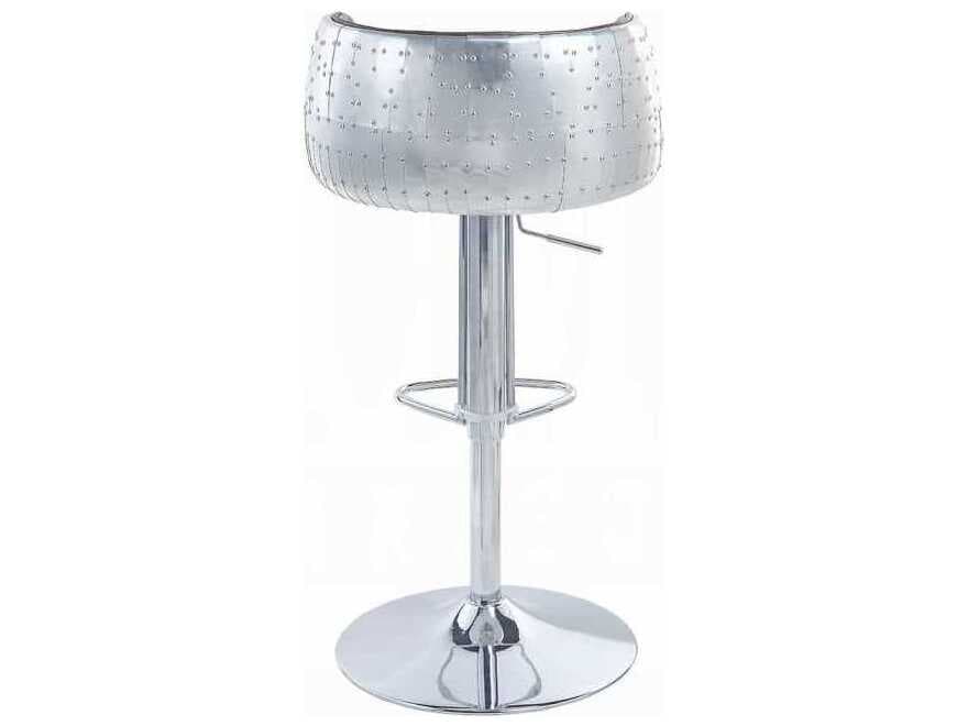 Acme Furniture Brancaster Vintage Brown Leather Adjustable Bar Stool