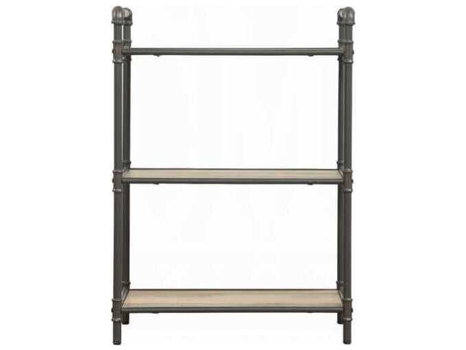 Acme Furniture Itzel Antique Oak Sandy Gray Bookcase