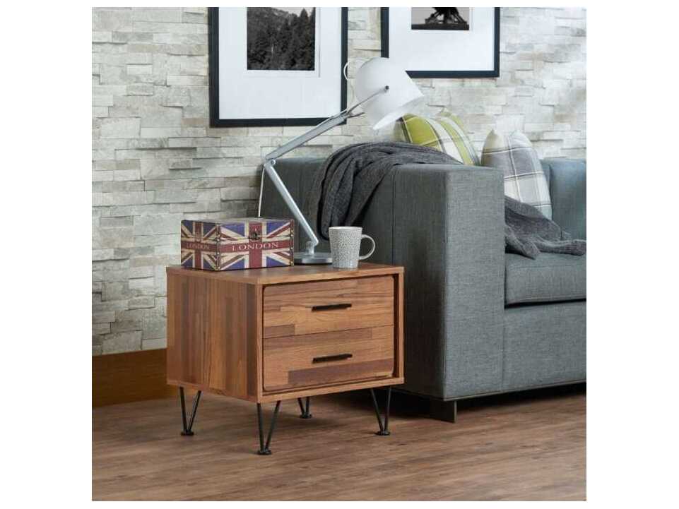 Acme Furniture Deoss Rectangular Wood Walnut End Table
