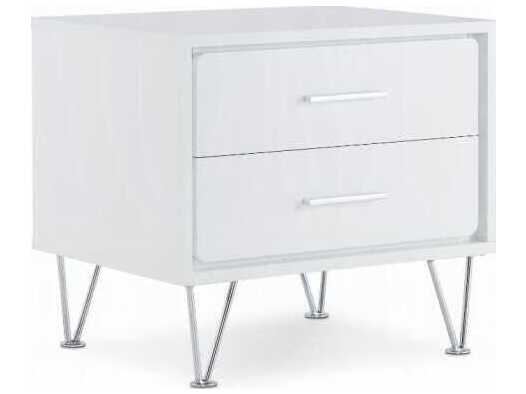 Acme Furniture Deoss Rectangular Wood White End Table