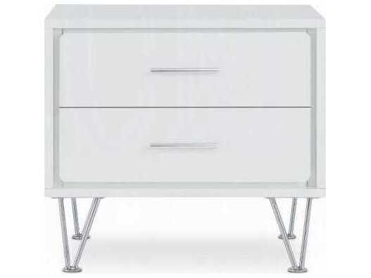 Acme Furniture Deoss Rectangular Wood White End Table
