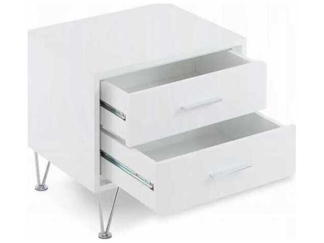 Acme Furniture Deoss Rectangular Wood White End Table