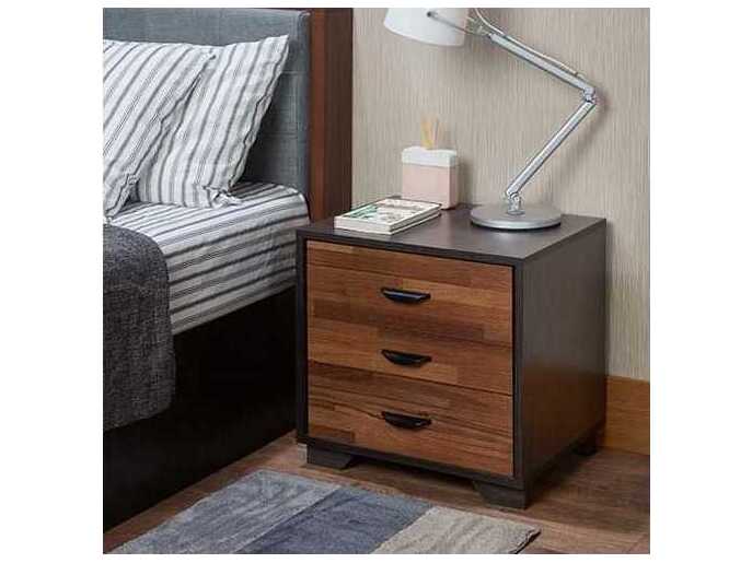 Acme Furniture Eloy 3-Drawers Brown Nightstand