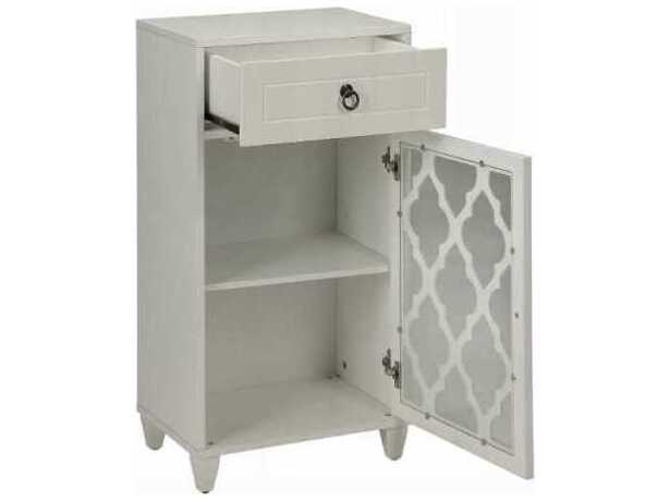 Acme Furniture Ceara Rectangular Wood White End Table
