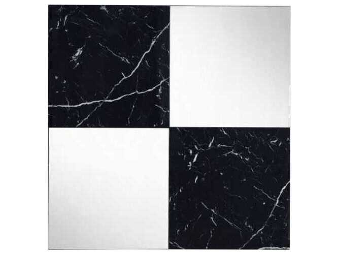 Acme Furniture Angwin Mirrored Engineered Stone Top Square Wall Mirror