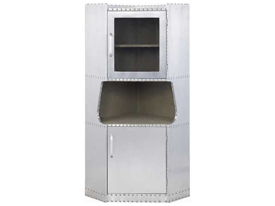 Acme Furniture Brancaster Aluminum Display Cabinet