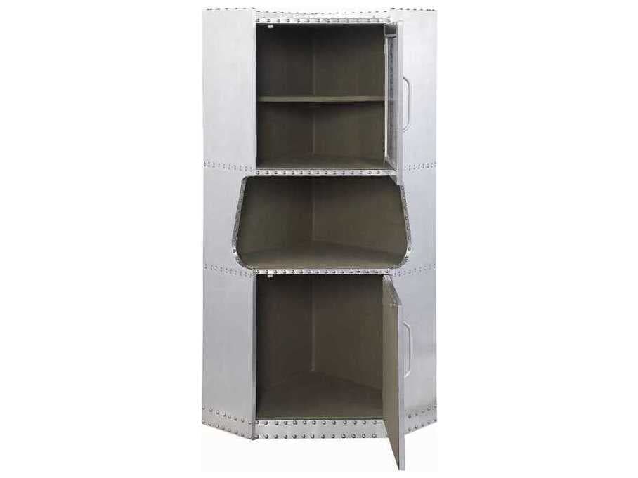 Acme Furniture Brancaster Aluminum Display Cabinet