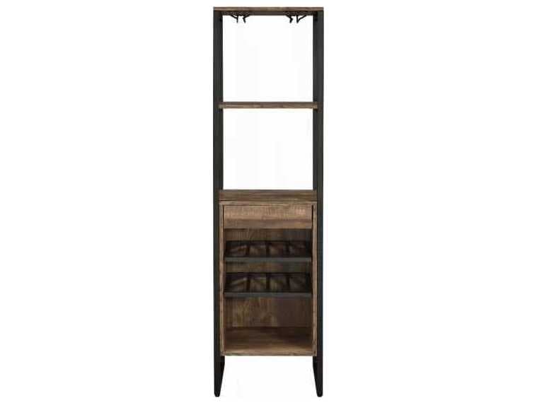 Acme Furniture Brown Weathered Oak Bar Cabinet
