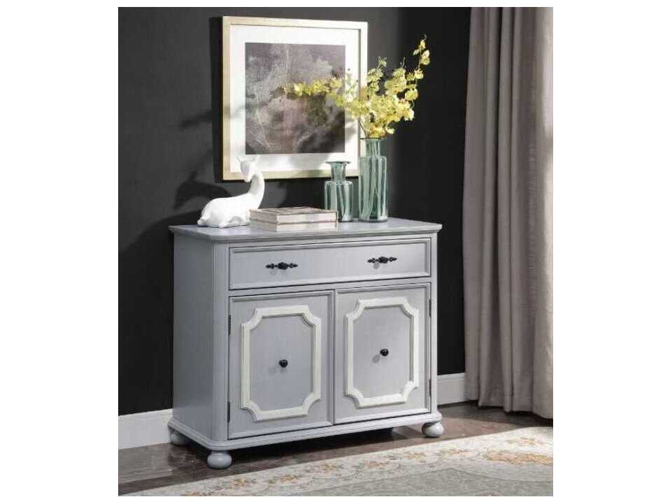 Acme Furniture Gray Pine Wood Accent Chest