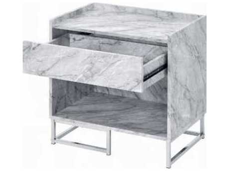 Acme Furniture 1-Drawer Gray Nightstand