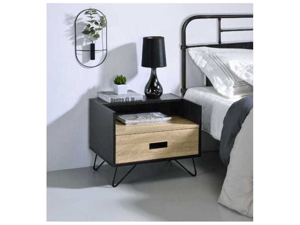 Acme Furniture 1-Drawer Brown Nightstand