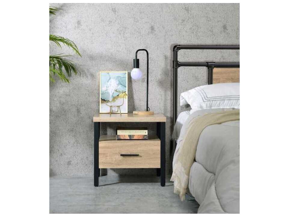 Acme Furniture 1-Drawer Brown Nightstand