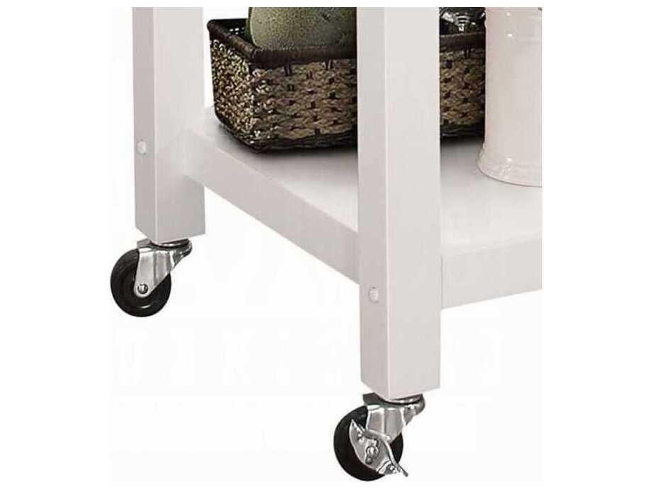 Acme Furniture Ottawa Wood Black White Bar Cart