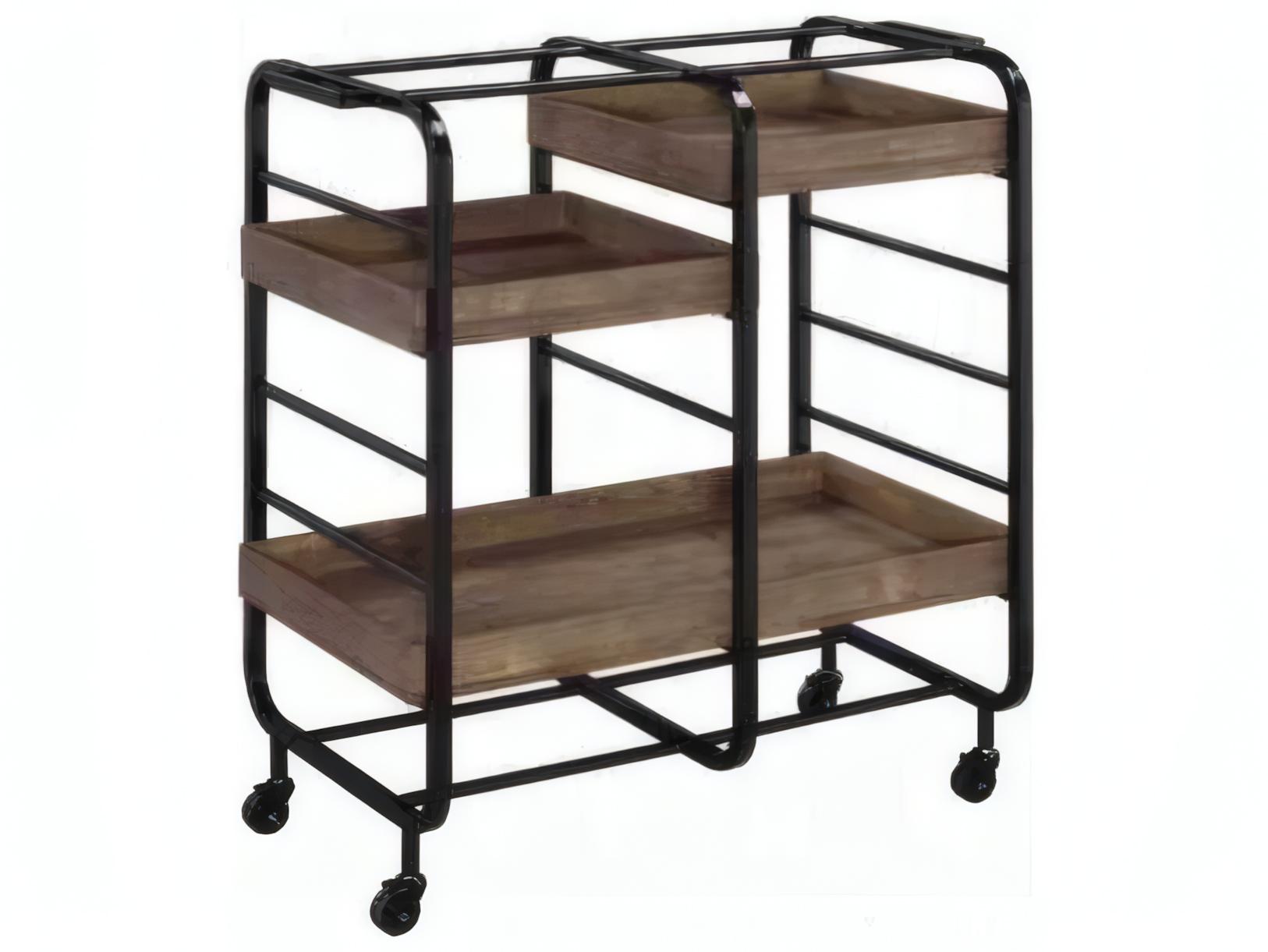 Acme Furniture Vorrik Wood Black Walnut Bar Cart